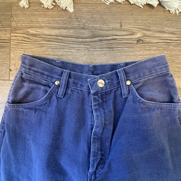 Vintage Western Wrangler Purple Jeans Size 2 Straight Leg - Picture 8 of 8